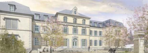 Vue générale futur palais de justice de Lons le Saunier (Jura)